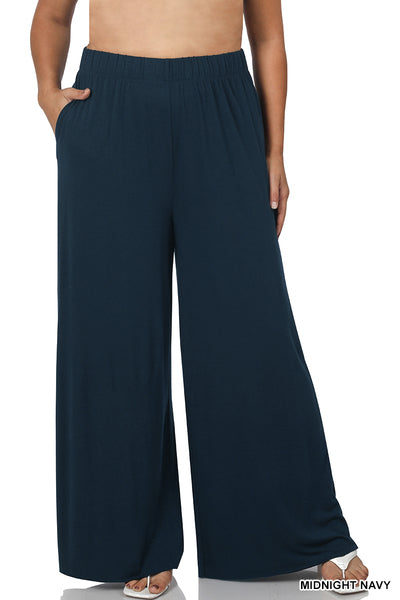 Navy Wide Leg Pants – HeyPeach