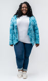 Teal Tie Dye Cardigan