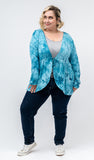 Teal Tie Dye Cardigan