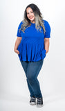 Blue Babydoll Tee