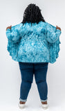 Teal Tie Dye Cardigan